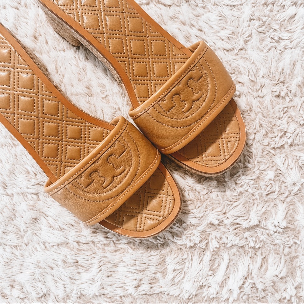 Tory Burch Quilted Fleming Espadrille Sandal